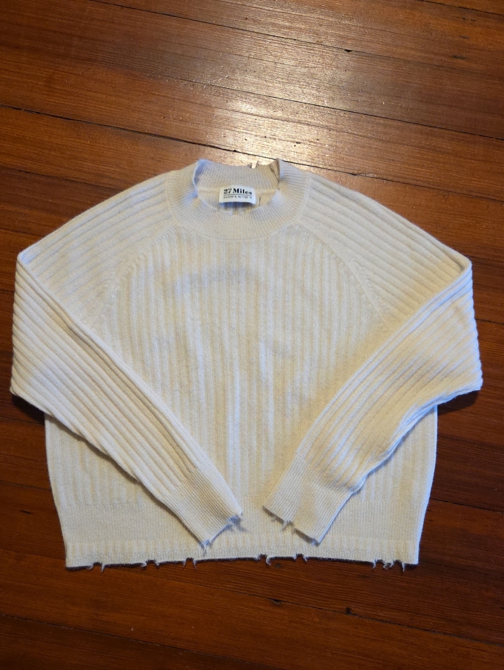 Ivory Cashmere Sweater 27 Miles Malibu